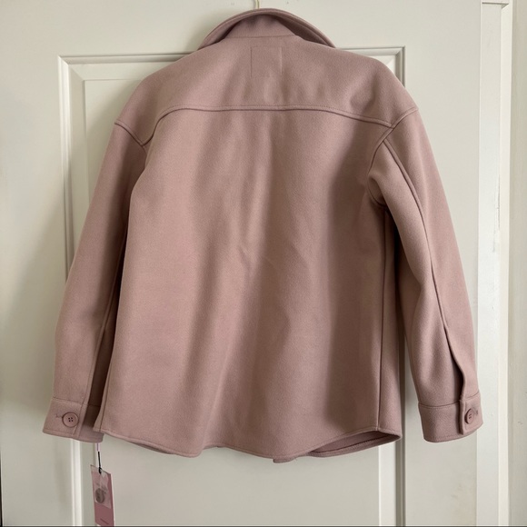 Avec Les Filles Pink Shirt Jacket - Picture 9 of 11